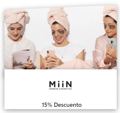 miin cosmetics cupon descuento estudiantes